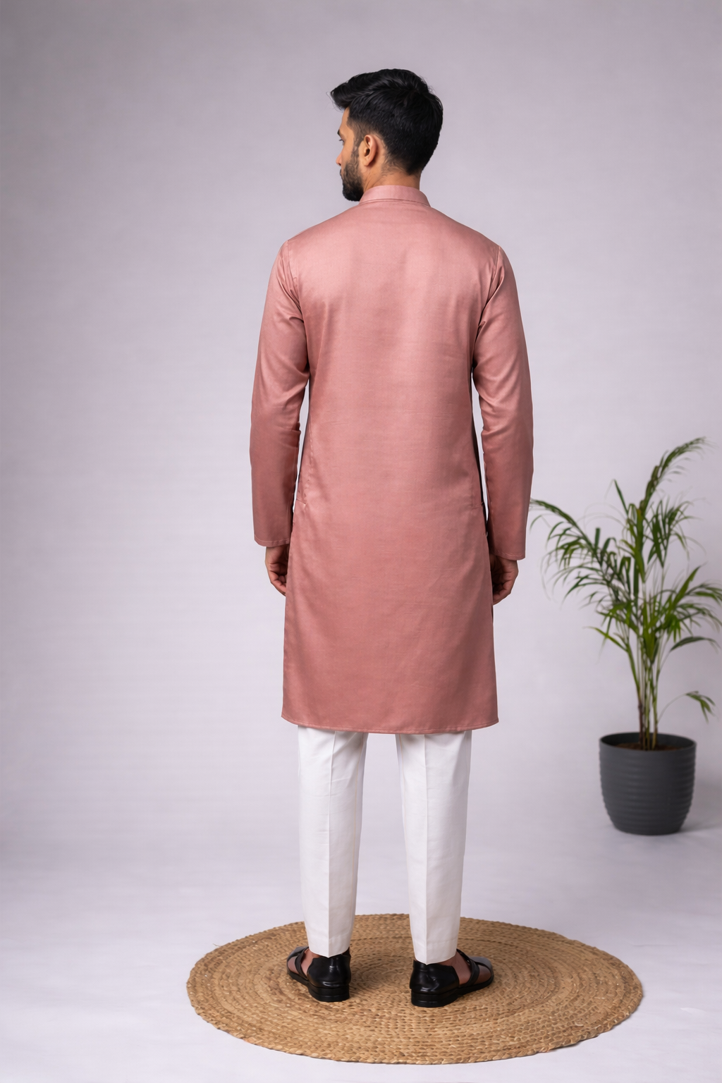 Aespen Premium Mauve Kurta For Men - Aespenfashion.com
