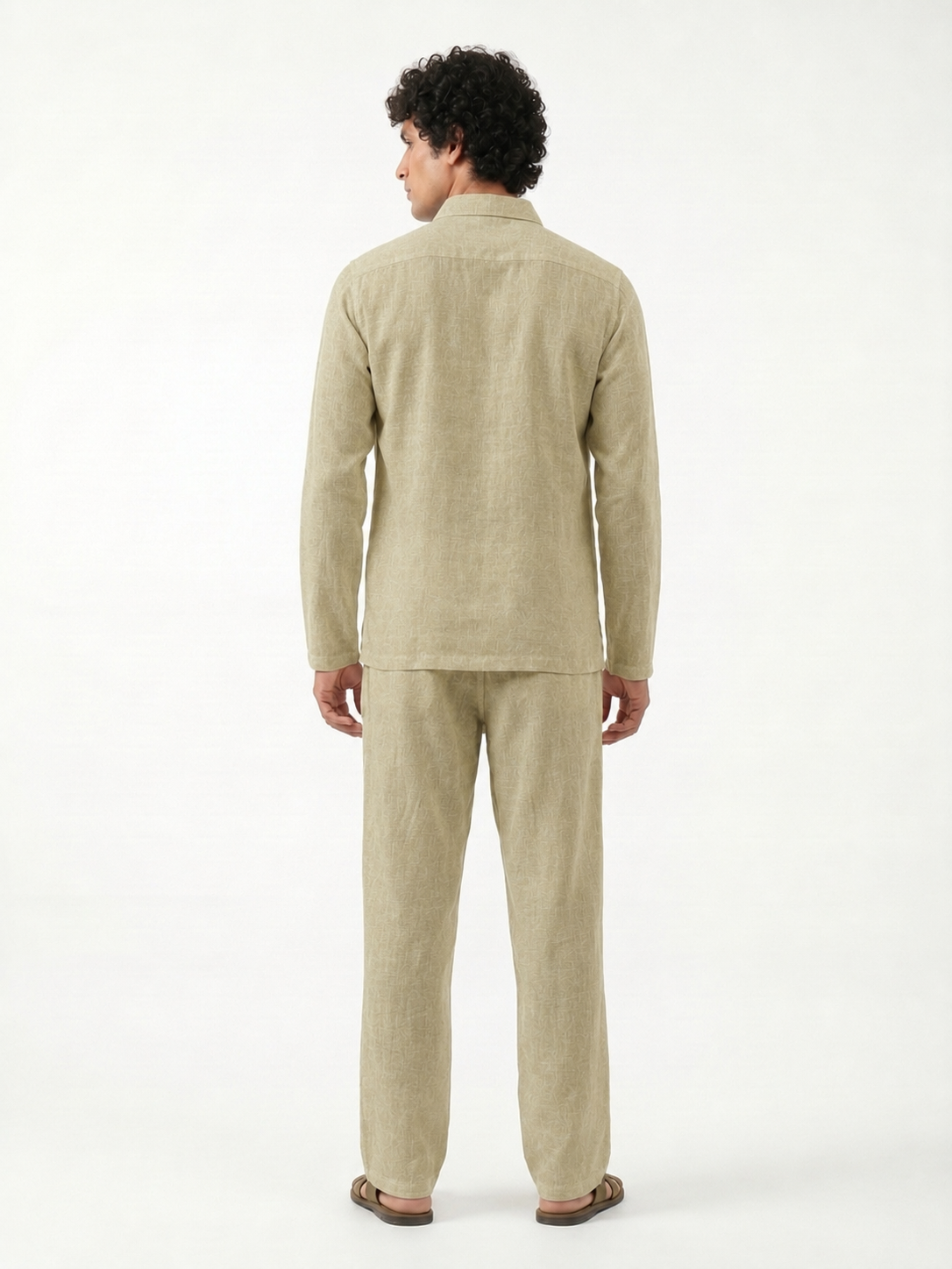 Aespen Green Linen Kurta Pant for Men - Stylish and Comfortable Attire