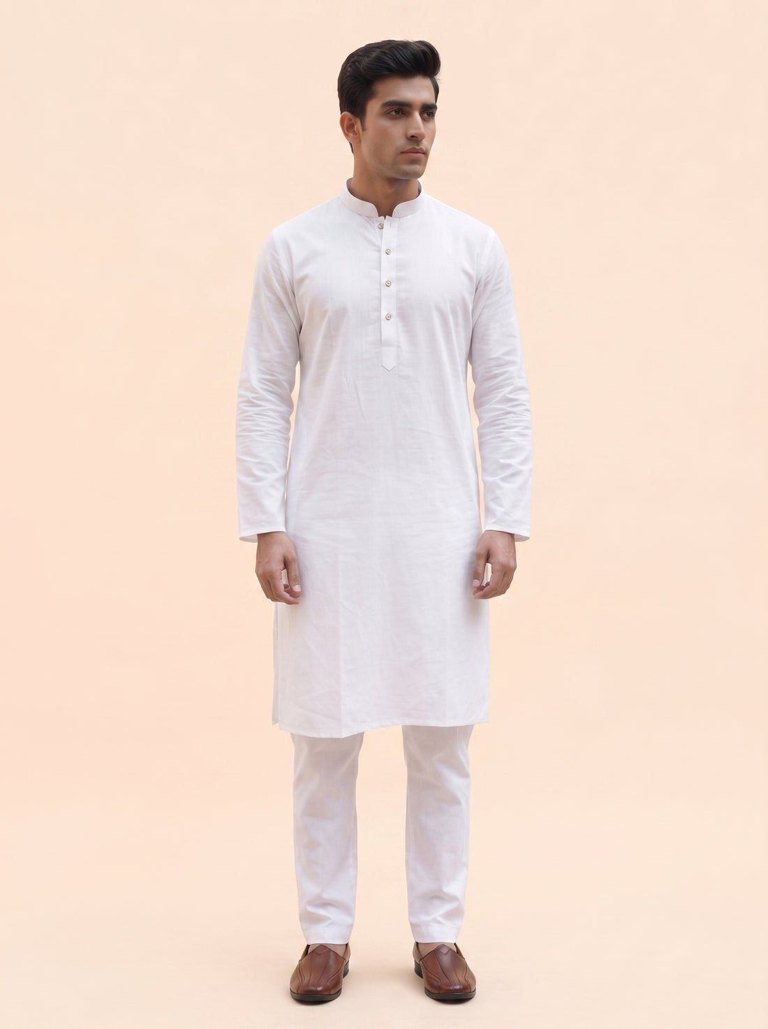 Aespen Ivory White Classic Kurta Pant for Mens - Aespenfashion.com