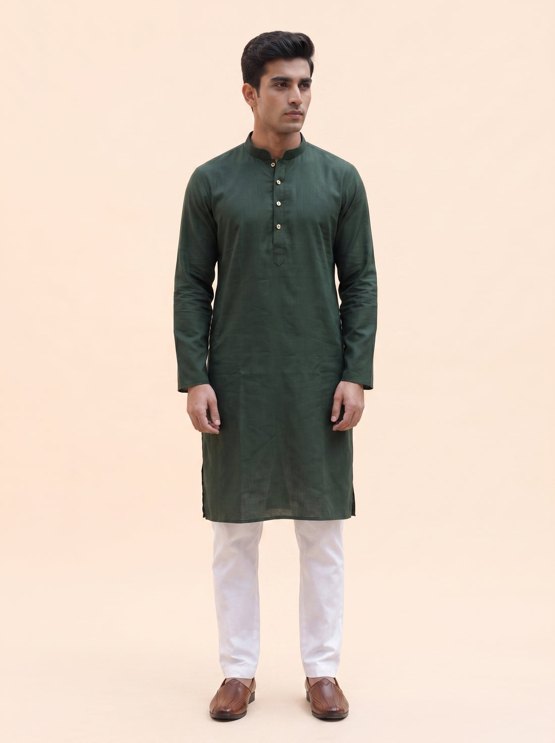 Aespen Emerald Green Kurta Pant for Mens - Aespenfashion.com