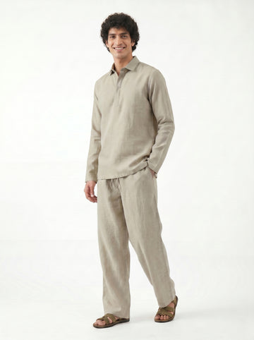 Aespen Mint Linen Kurta Pant for Men - Stylish and Comfortable Attire