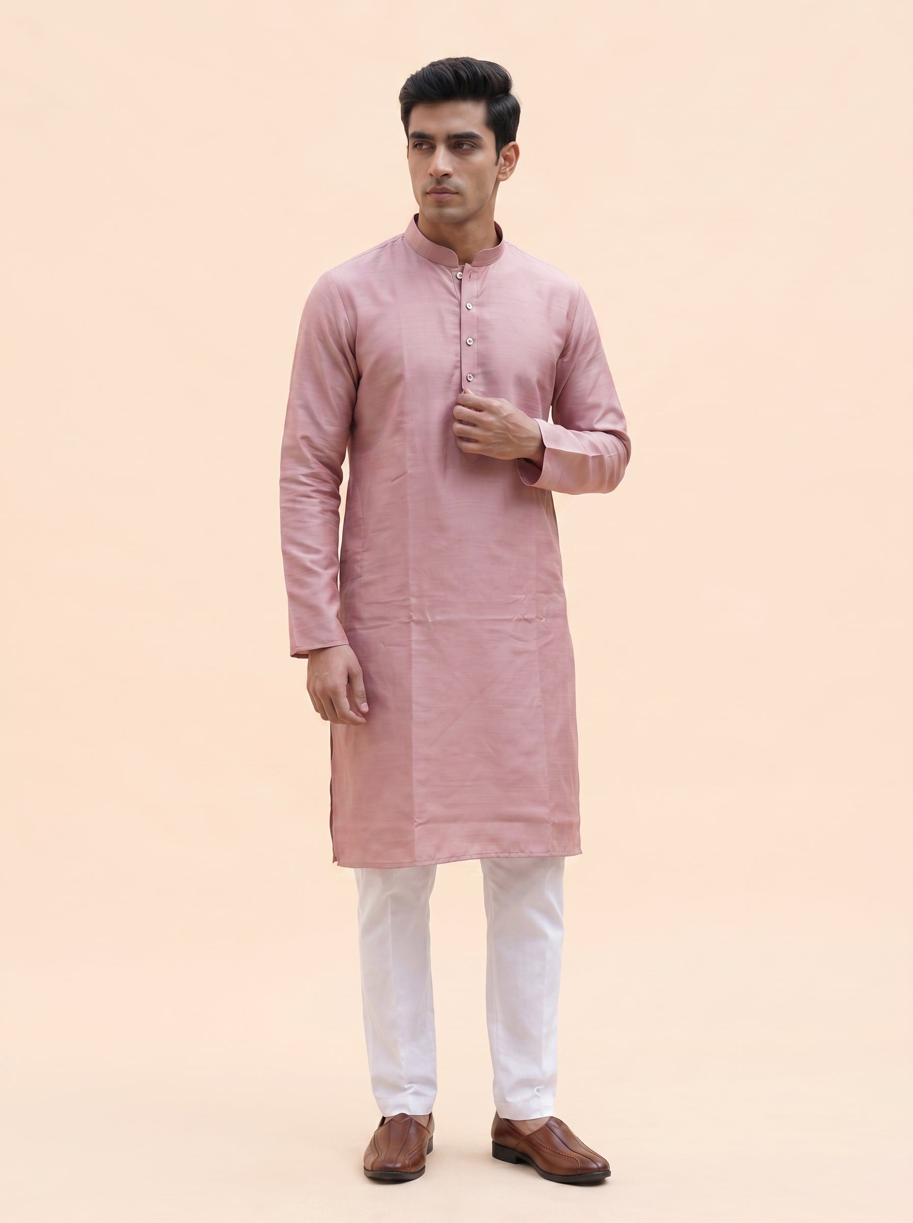 Aespen Mauve Kurta Pant for Mens - Aespenfashion.com