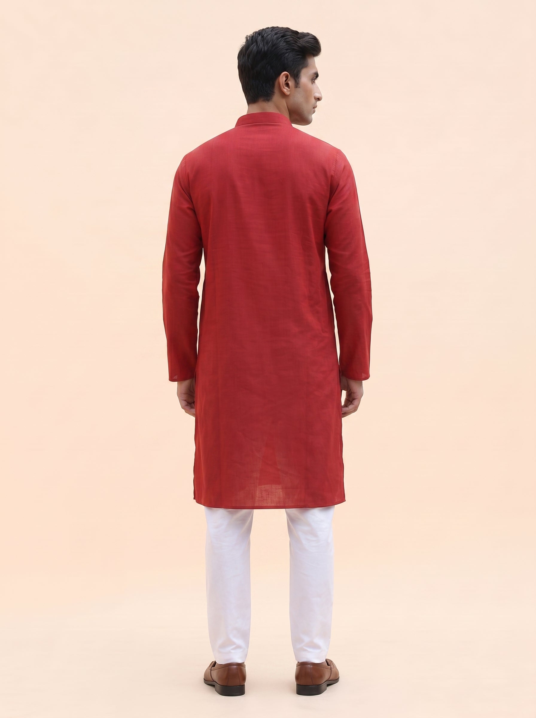 Aespen Regal Maroon Kurta Pant for Mens - Aespenfashion.com