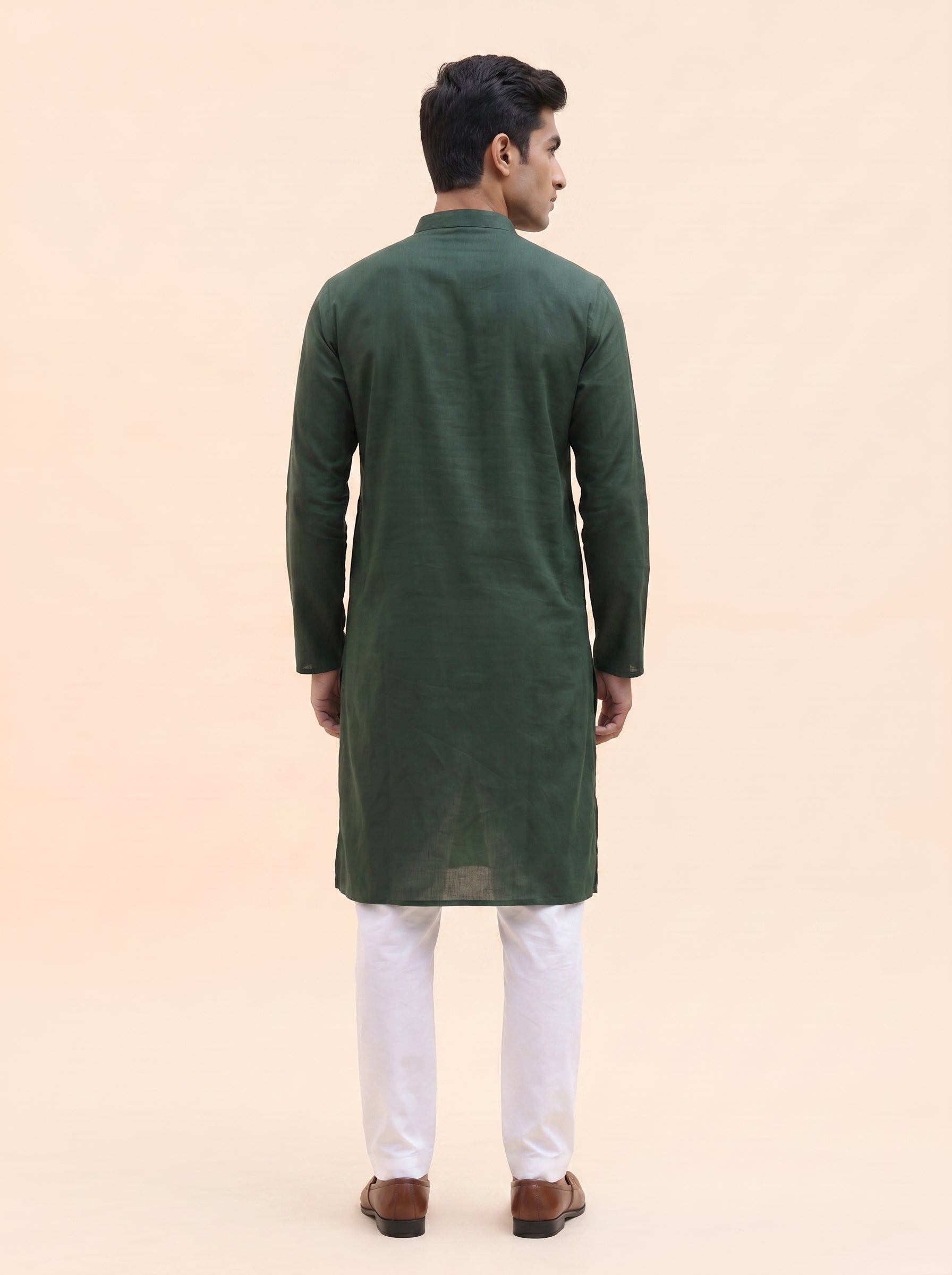 Aespen Emerald Green Kurta Pant for Mens - Aespenfashion.com