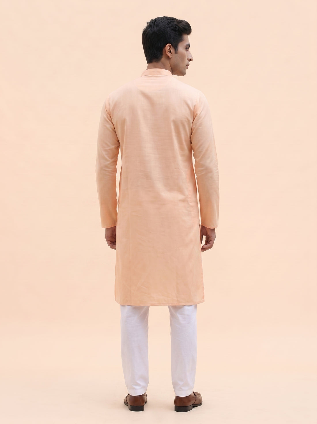 Aespen Peach Aura Kurta Pant for Mens - Aespenfashion.com
