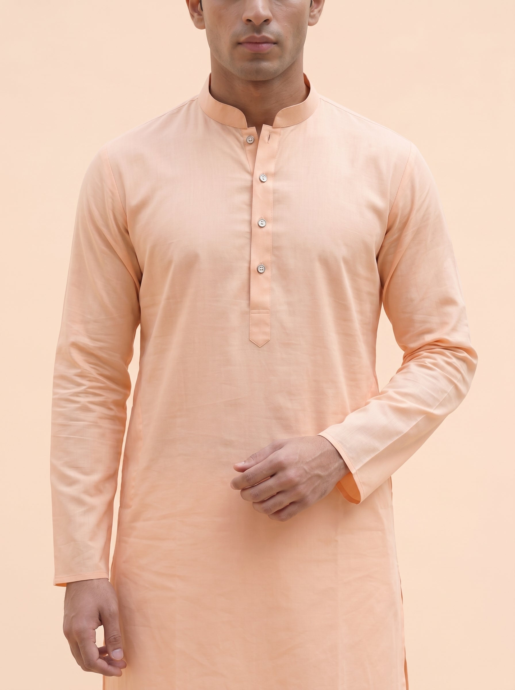 Aespen Peach Aura Kurta Pant for Mens - Aespenfashion.com