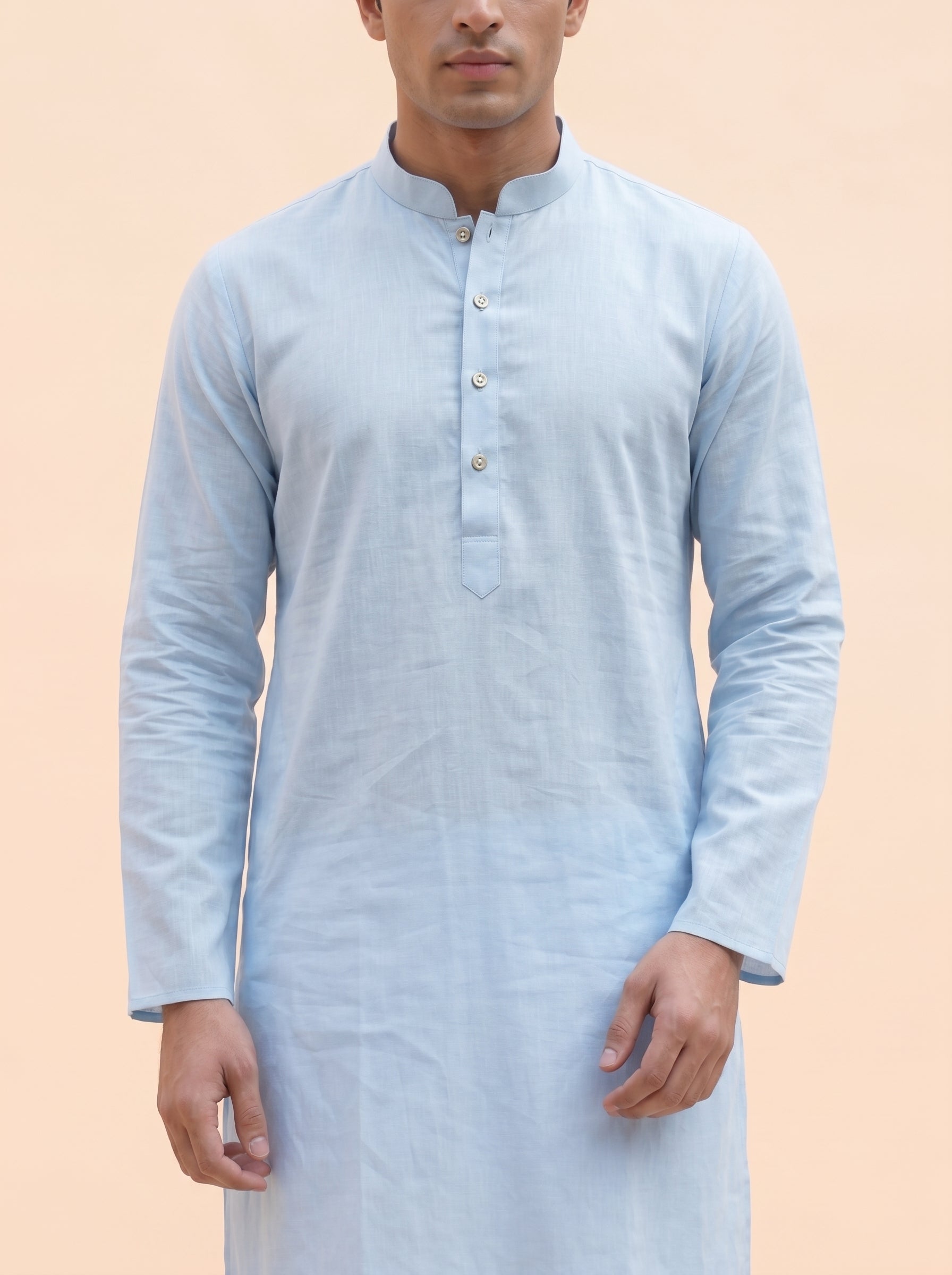 Aespen Sky Blue Elegance Kurta Pant for Mens - Aespenfashion.com