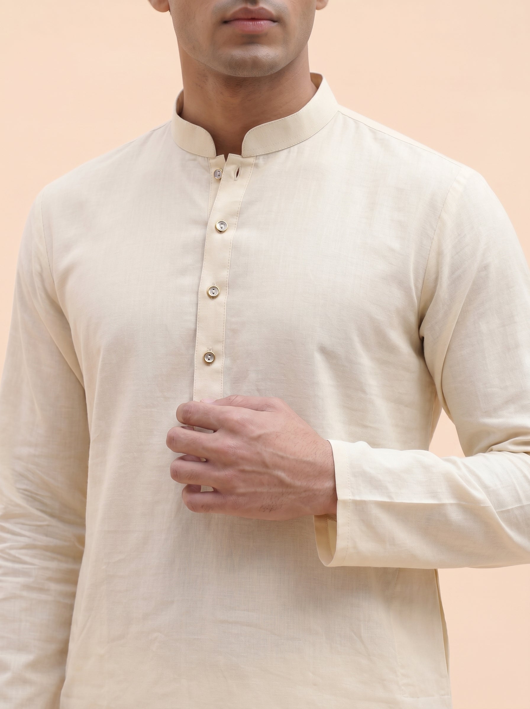 Aespen Royal Cream Kurta Pant for Mens - Aespenfashion.com