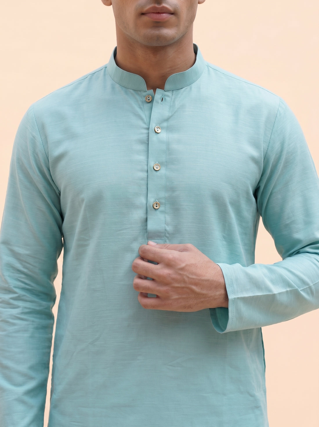Aespen Aqua Mist Kurta Pant for Mens - Aespenfashion.com