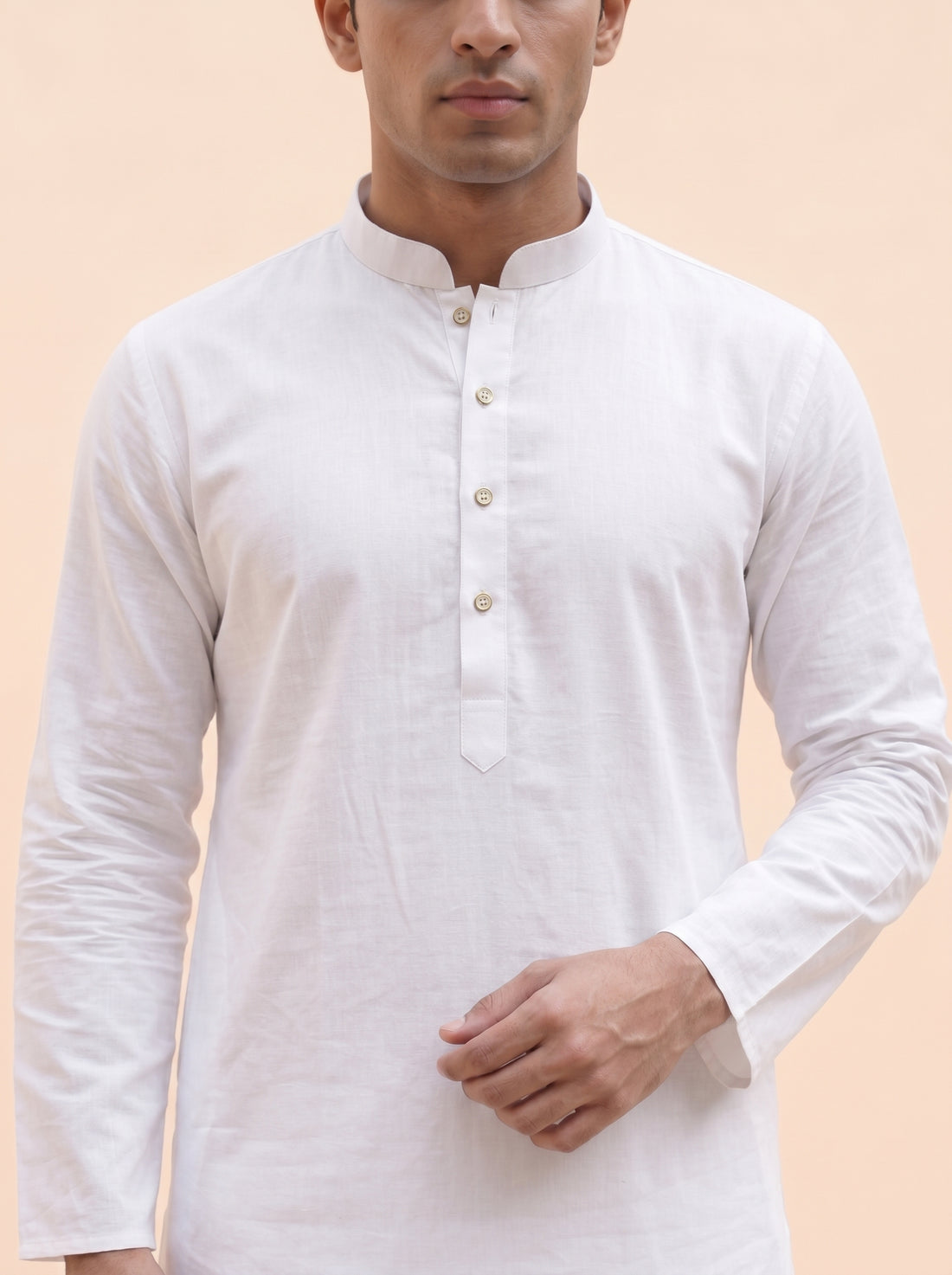 Aespen Ivory White Classic Kurta Pant for Mens - Aespenfashion.com