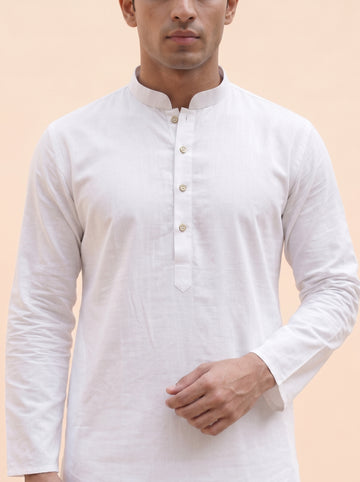 Aespen Ivory White Classic Kurta Pant for Mens - Aespenfashion.com