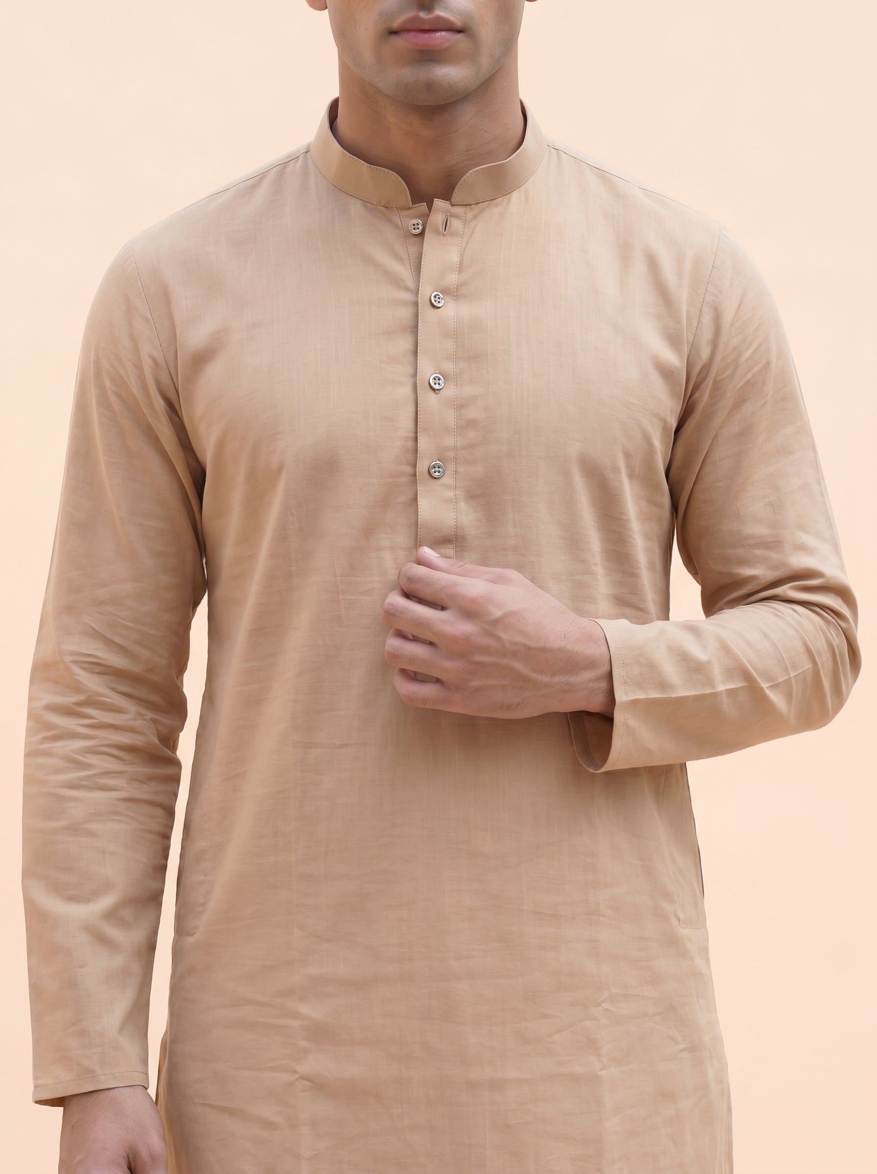 Aespen Classic Beige Kurta Pant for Mens - Aespenfashion.com