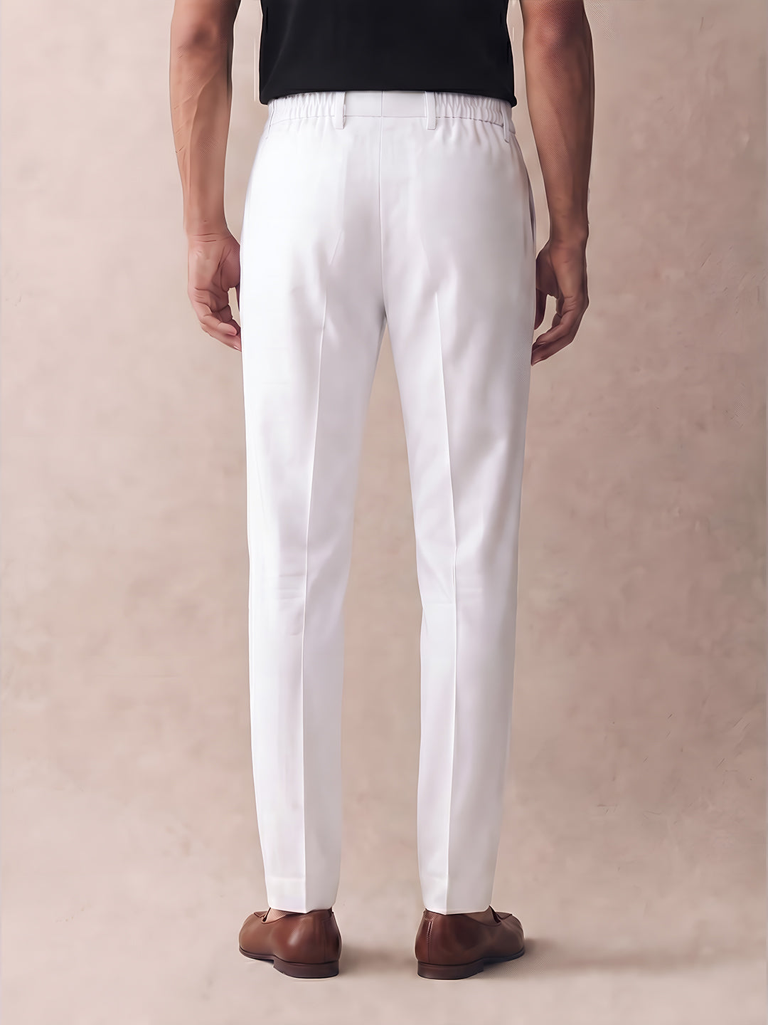 Aespen Luxe White Tailored Smart Trousers - Aespenfashion.com